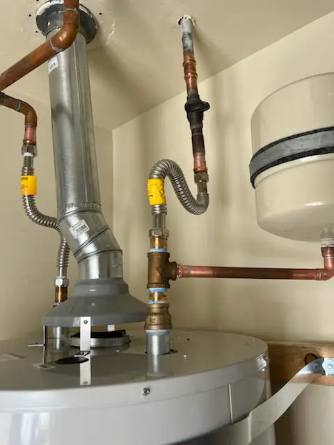 Water heater installation and plumbing repair in Kingsbury